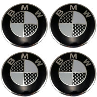 Изображение товара Наклейки на диски BMW 56 мм сфера серый/хром