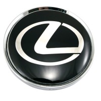 Изображение товара Заглушка литых дисков с логотипом Lexus (64/60/6) black - chrome 