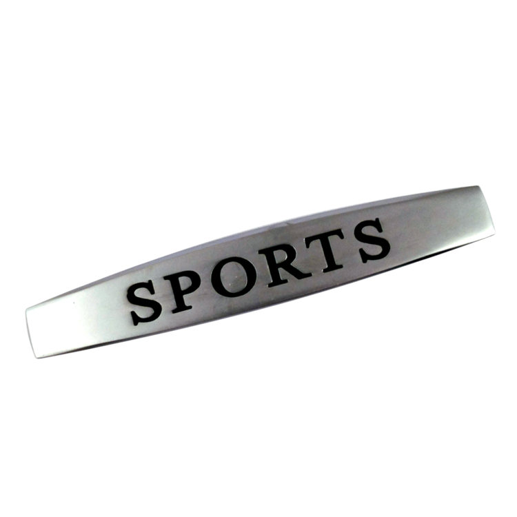 Трехмерный металлический значок Sports  98*18 мм  