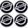 Колпачок ступицы Nissan 75/70/14 черный хром 