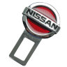 Заглушка ремня безопасности с логотипом Nissan хром с красным