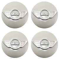 Изображение товара Наклейки на диски Mini объемные 60 мм молочно-серый хром