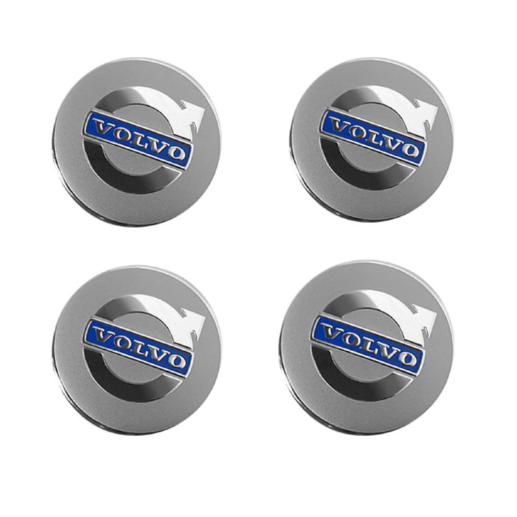 Наклейки на диски Volvo silver сфера 60 мм