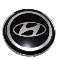 Изображение товара Колпачки на диски 62/56/8 со стикером Hyundai черный