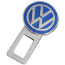 Заглушка ремня безопасности с логотипом Volkswagen хром синий