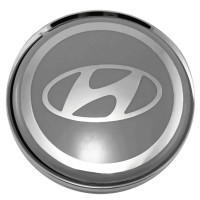 Изображение товара Колпачки на диски 62/56/8 со стикером Hyundai серый