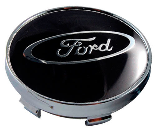 Колпачок на диски Ford 60/56/9 черные лого хром