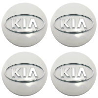 Изображение товара Стикеры на колпачки и колпаки KIA объемные 55 мм молочно-серые