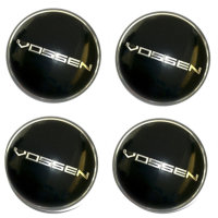 Изображение товара Наклейки на диски Vossen black сфера 56 мм