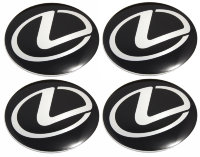 Изображение товара Наклейки на диски и колпаки Lexus сфера 60 мм черные 