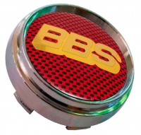 Изображение товара Заглушка ступицы BBS 66/62/9 красный карбон желтый