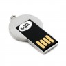 Флешка Киа USB2.0 8GB хром/черный