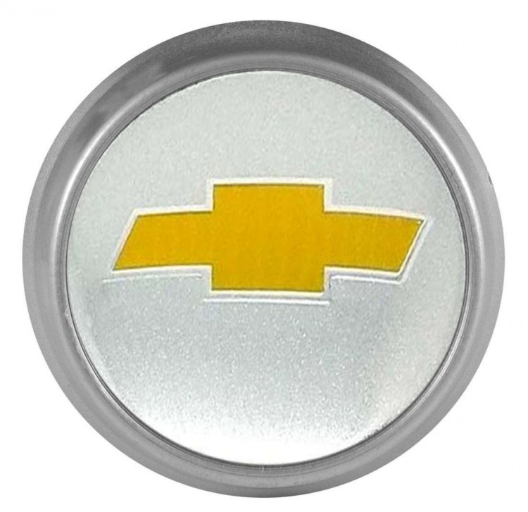 Колпачки на диски ВСМПО со стикером Chevrolet 74/70/9 хром 