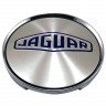Колпачки на диски 62/56/8 хром со стикером Jaguar хром 
