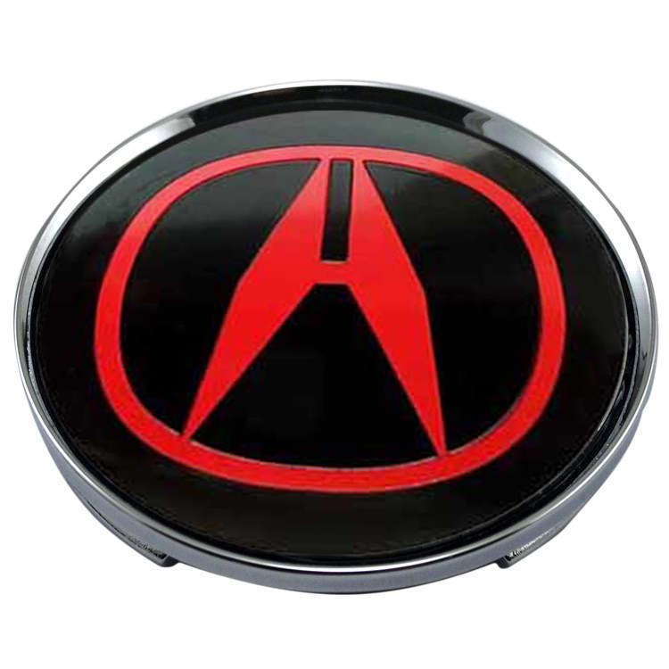Колпачок на диск Acura 59/50.5/9 красный и черный