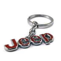 Изображение товара Jeep брелок автомобильный красный+хром
