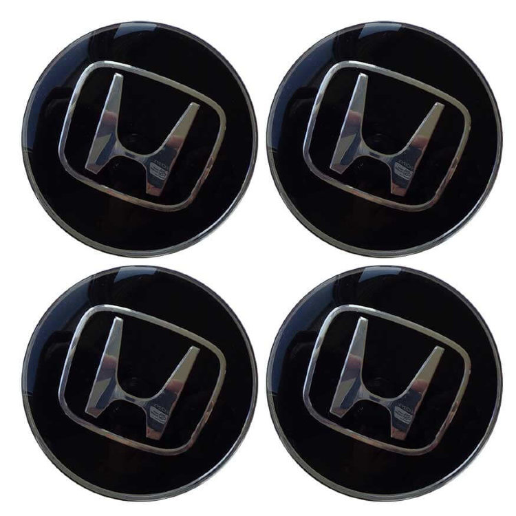 Наклейки на диски Honda 65 мм black тюннговые