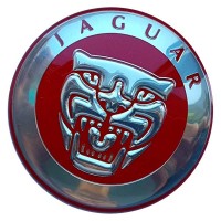 Изображение товара Колпачок на диски Jaguar 68/57/12 красный хромированный 