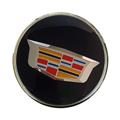 Колпачок на диски Cadillac 60/56/9 хром-черный новый логотип