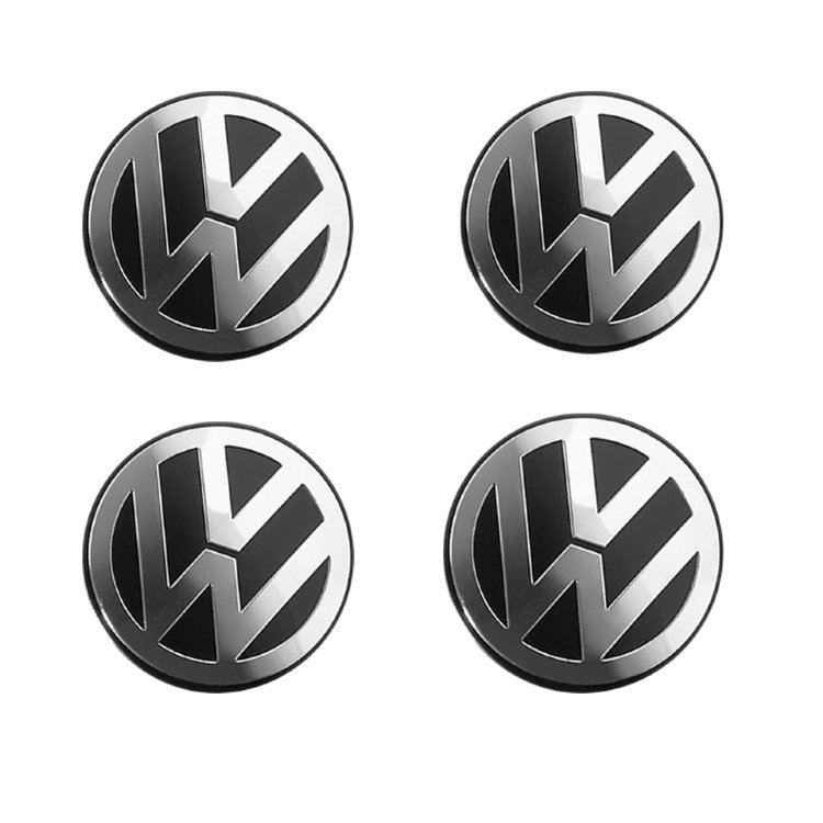 Наклейки на диски Volkswagen  44.5 мм сфера black 
