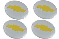 Изображение товара Наклейки на диски Chevrolet 56 мм сфера silver/gold  