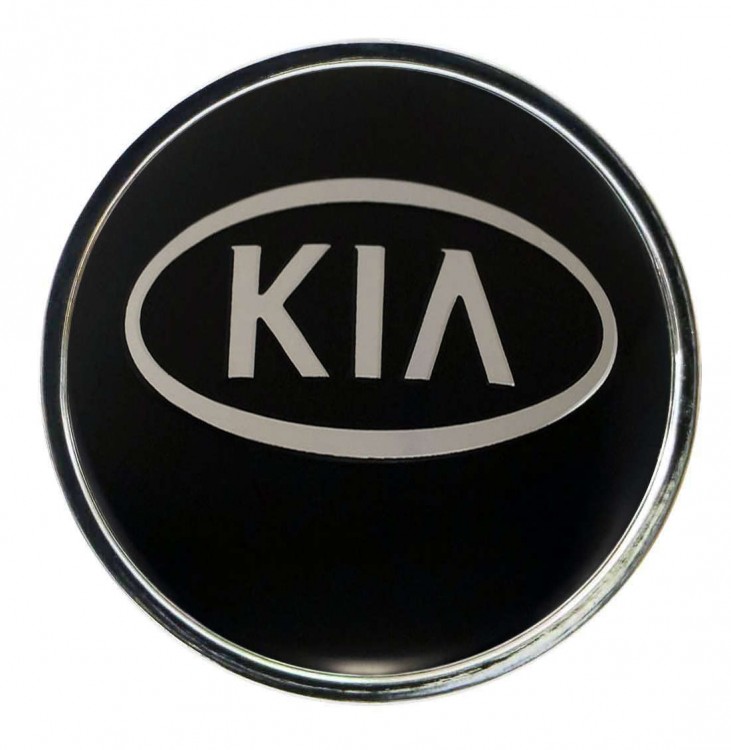 Колпачок ступицы KIA (63/59/7) хром черный 