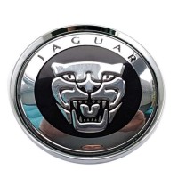 Изображение товара Колпачок ступицы Jaguar 63/58/8 черный/хром 