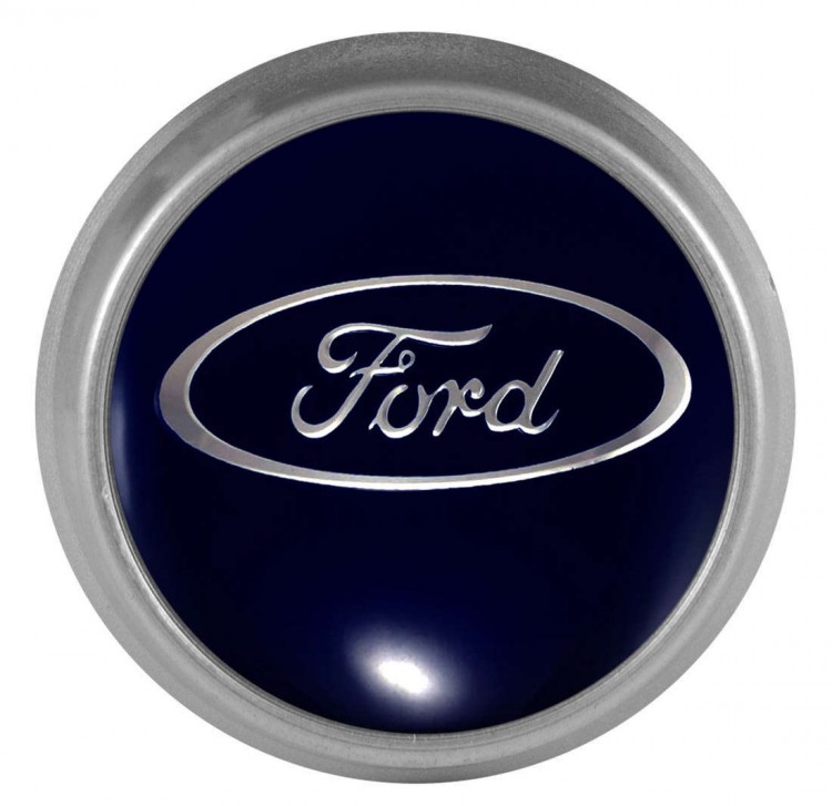 Заглушка на диски Ford 74/70/9 синий хром