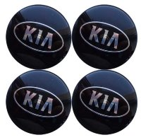 Изображение товара Наклейки на диски KIA 60 мм линза черные 