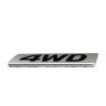 Трехмерный металлический значок 4WD 8,5*1,8 см черно-серебристый