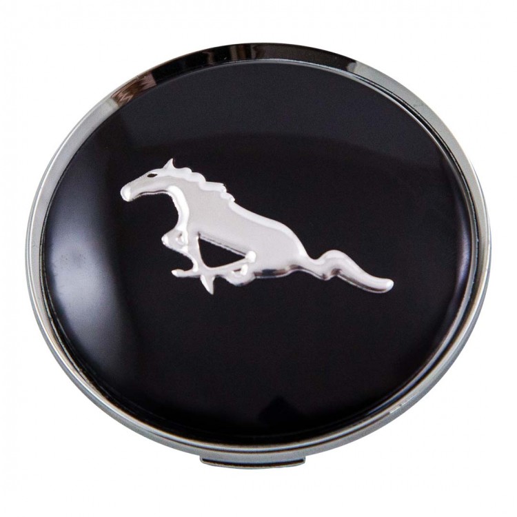 Колпачок на диск Mustang 59/50.5/9 черный и хром 