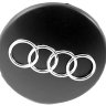 Колпачок на диски Audi 60/57/8 хром-черный