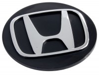 Изображение товара Колпачок на диски Honda 65/60/12, черный и хром