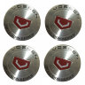 Наклейки на диски Vossen silver-red сфера 45 мм 