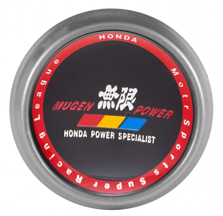 Заглушка на диски Honda Mugen Power 74/70/9 черный красный