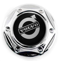 Изображение товара Колпачок на диски Volvo 68/62/10 хром-черный гайка