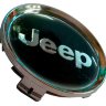 Заглушка ступицы диска Jeep 74/69/12 черный хром