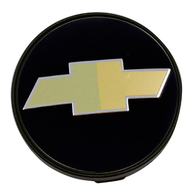 Колпачок на диски Chevrolet  65/60/10 черный золото
