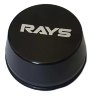 Заглушка литого диска Rays 56-58 мм металл конус black 