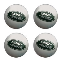 Изображение товара Наклейки на диски Land Rover 56 мм сфера серебристый и зеленый