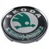 Колпачок на диск Skoda 59/50.5/9 зеленый и черный 