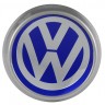 Заглушка на диски Volkswagen 74/70/9 хром синий