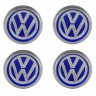 Заглушка на диски Volkswagen 74/70/9 хром синий