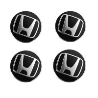 Изображение товара Наклейки на диски Honda black сфера 54 мм