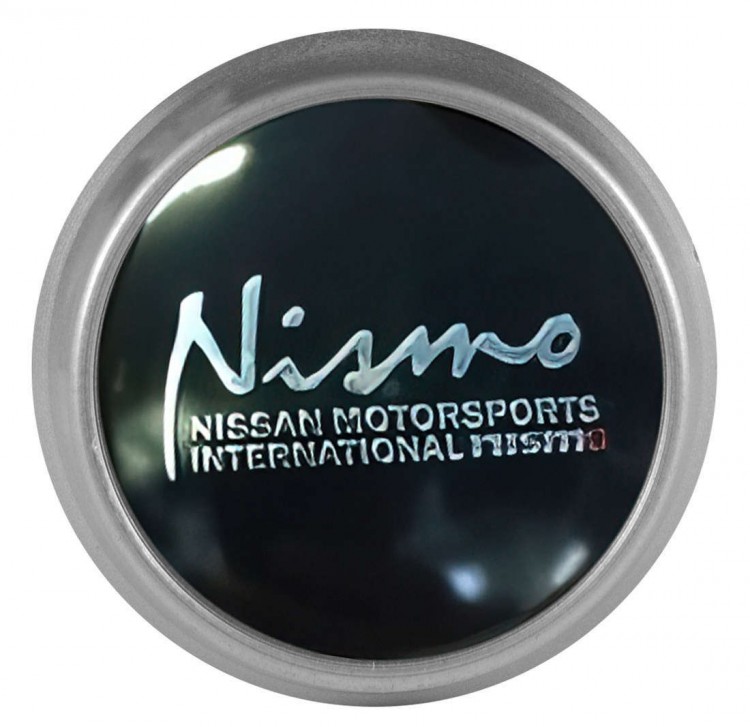 Колпачки на диски ВСМПО со стикером Nissan Nismo 74/70/9 черный 