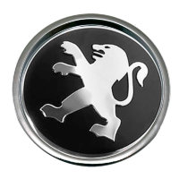 Изображение товара Колпачок на диски Peugeot 50/45/7 черный-хром 