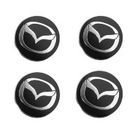 Изображение товара Наклейки на диски Mazda black сфера 54 мм