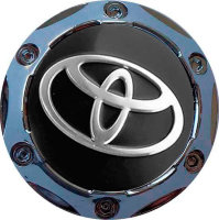 Изображение товара Колпачок на диски Toyota 64/56/9 хром-черный конус