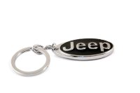 Изображение товара Jeep брелок черный и хром на цепочке