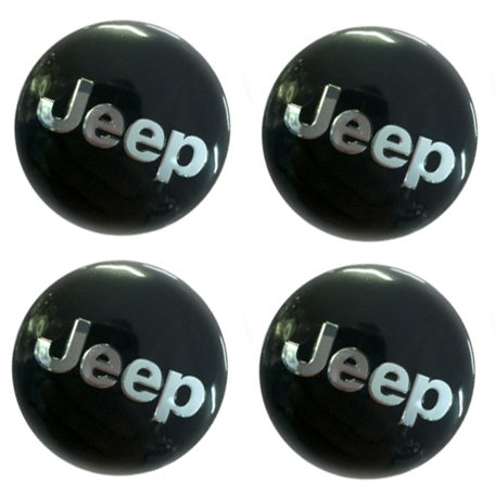 Наклейки на диски Jeep black сфера 60 мм 